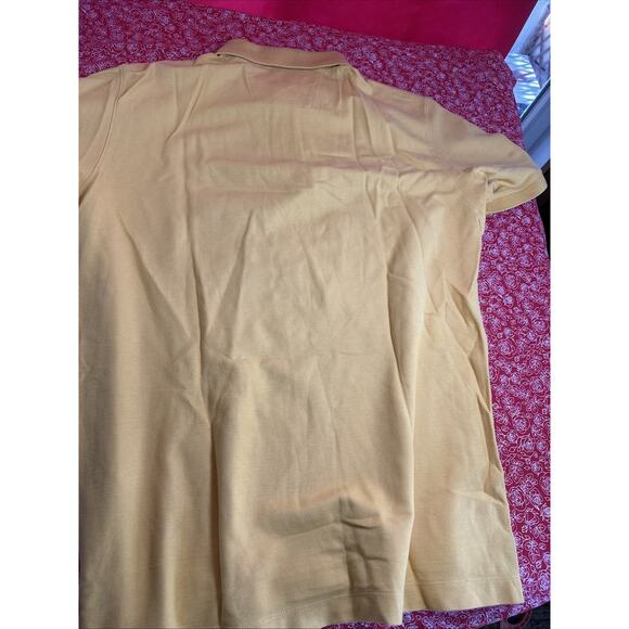 Nautica Polo Shirt Mens Medium True Deck Short Sleeve Yellow Classic Sailing V1 - Picture 6 of 7